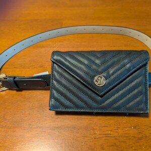 Steve Madden Quilted Chevron Belt Bag